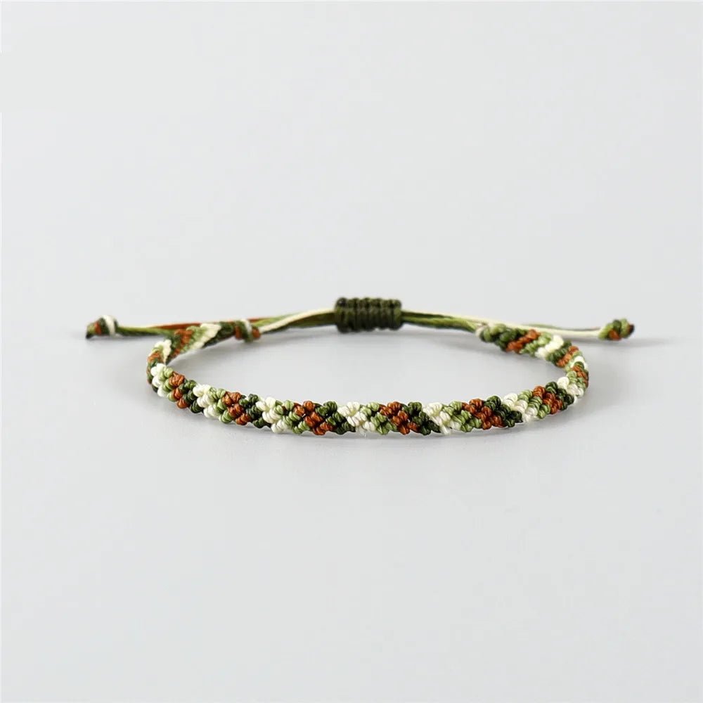 3 - color macrame bracelet