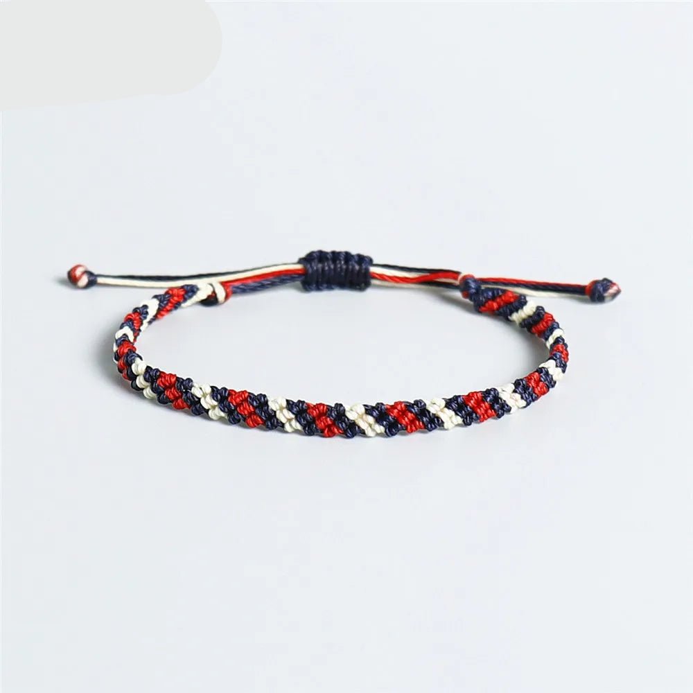 3 - color macrame bracelet