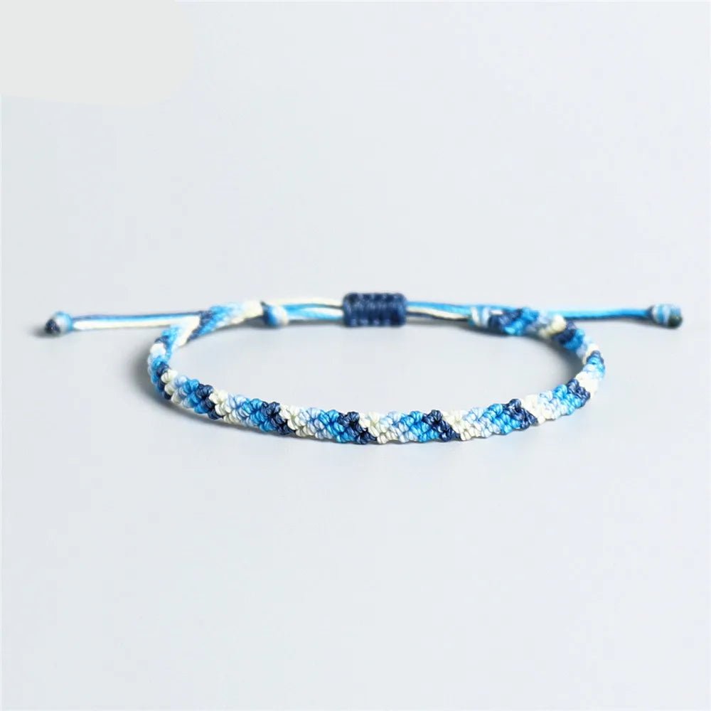 3 - color macrame bracelet