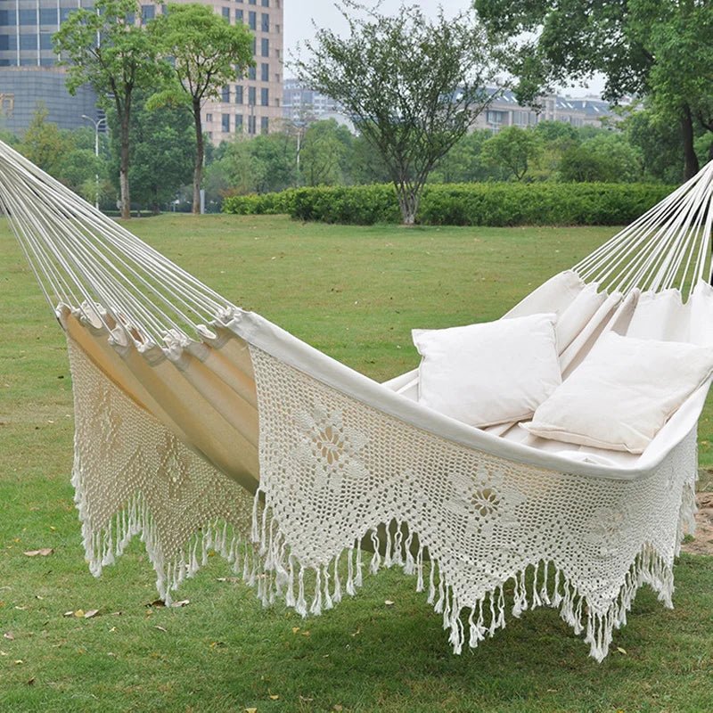 Beautiful macrame hammock