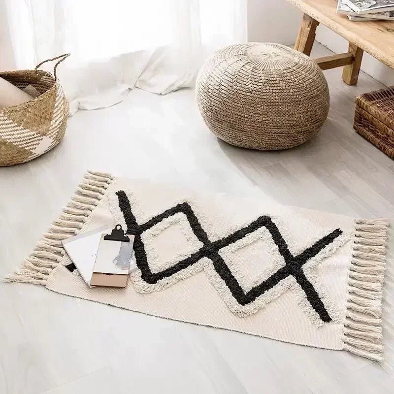 Berber macrame rug