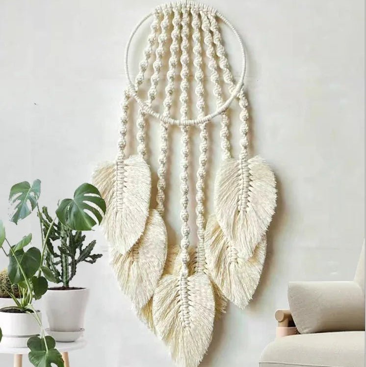 Black macrame dream catcher