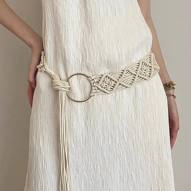 Boho macrame belt