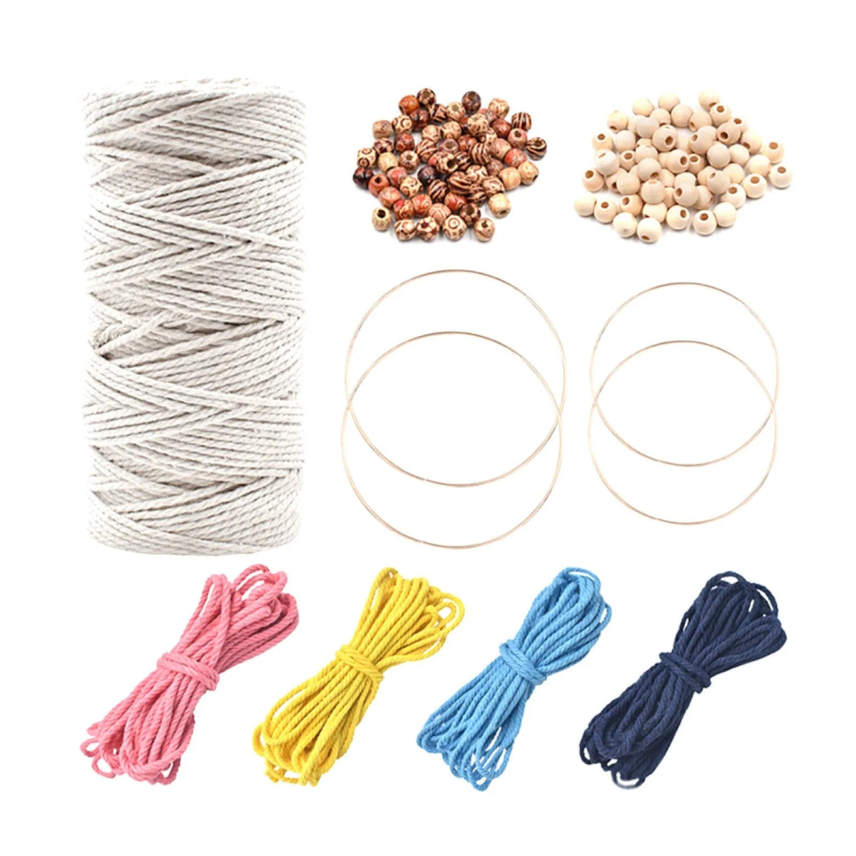 Coloured macrame kit