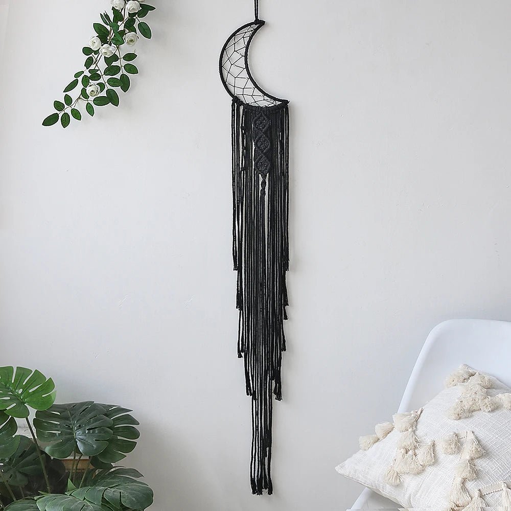 Dark macrame dream catcher