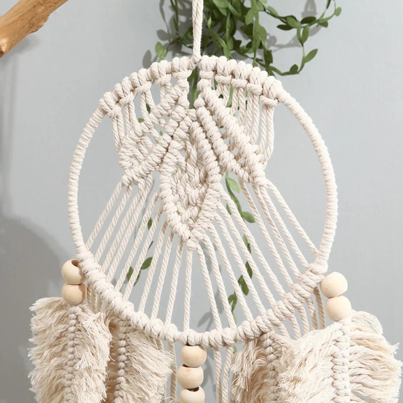 Handmade style macrame dream catcher