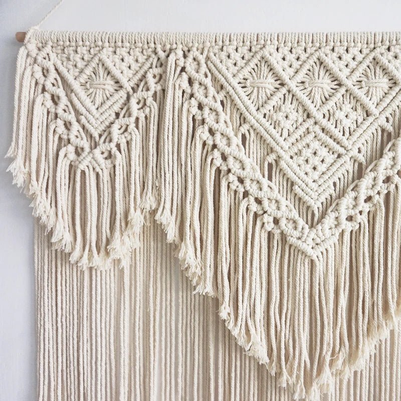 Imposing macrame wall hanging