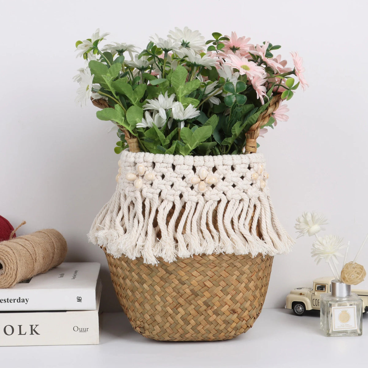 Macrame basket