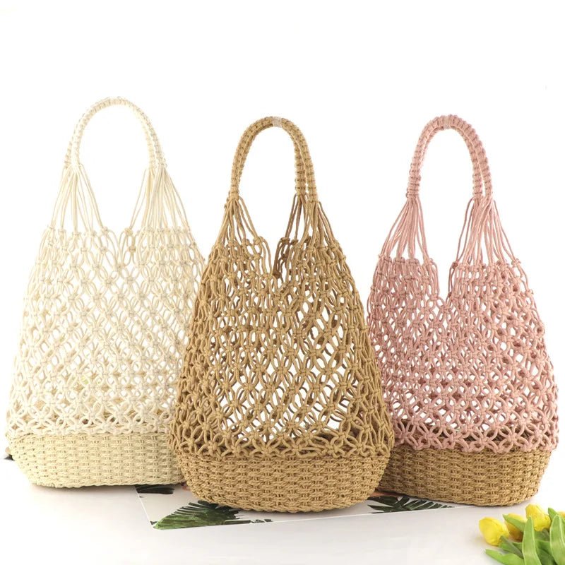 Macrame beach bag