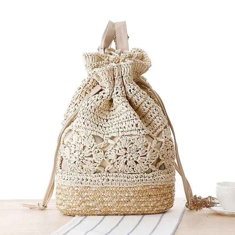 Macrame bucket bag