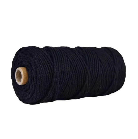 Macrame cord black 3mm