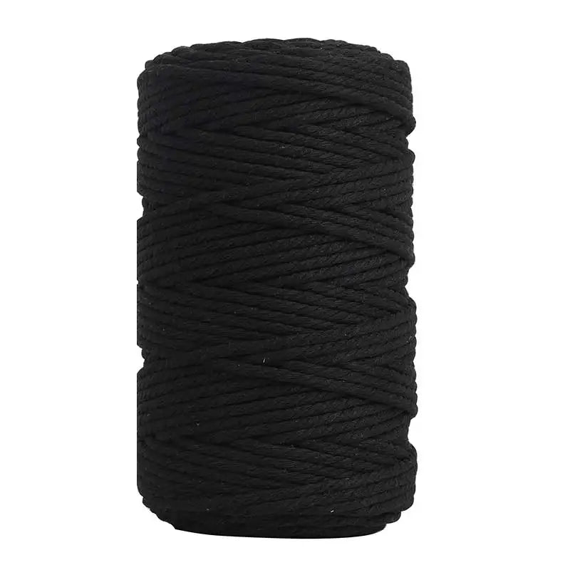 Macrame cord black 4mm