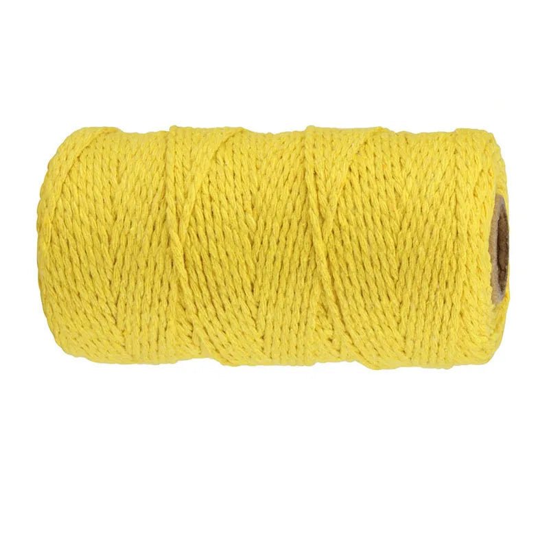 Macrame cord yellow 2mm