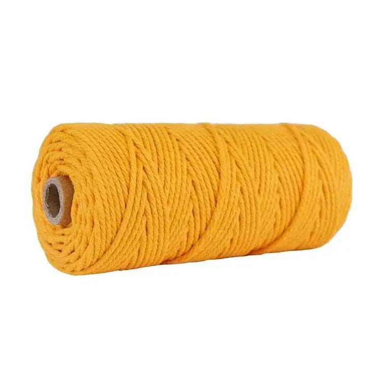 Macrame cord yellow 3mm