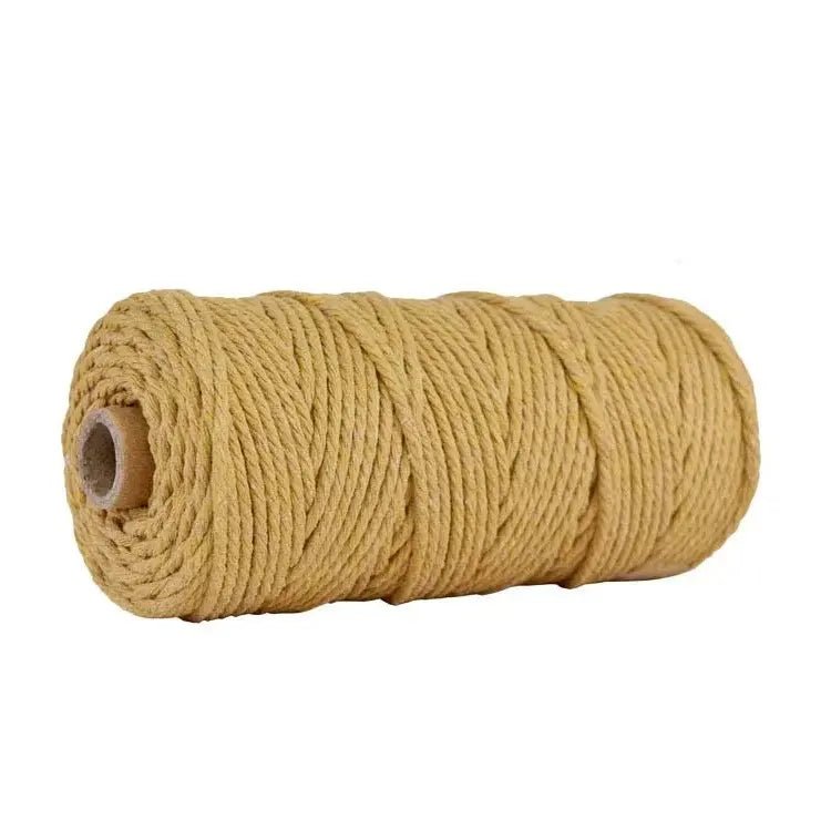 Macrame cord yellow 3mm