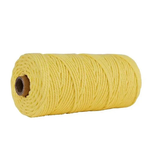 Macrame cord yellow 3mm