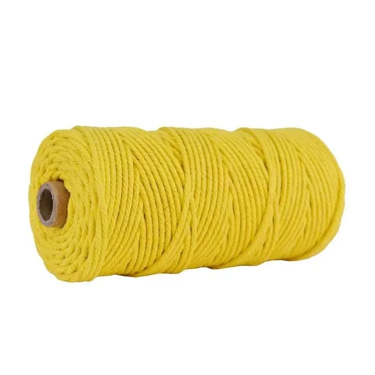 Macrame cord yellow 3mm