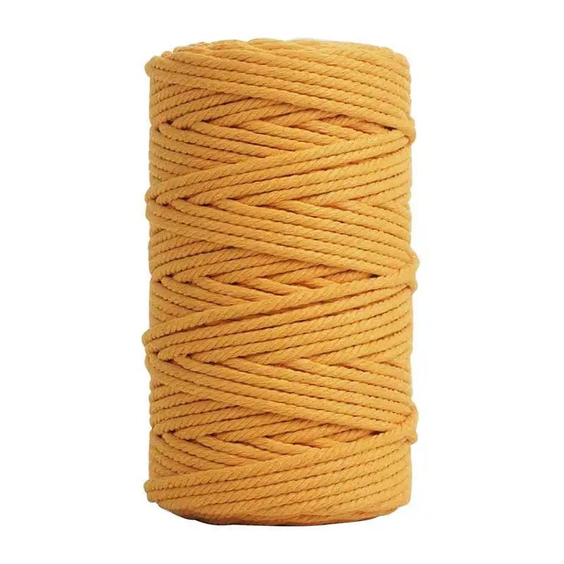 Macrame cord yellow 4mm