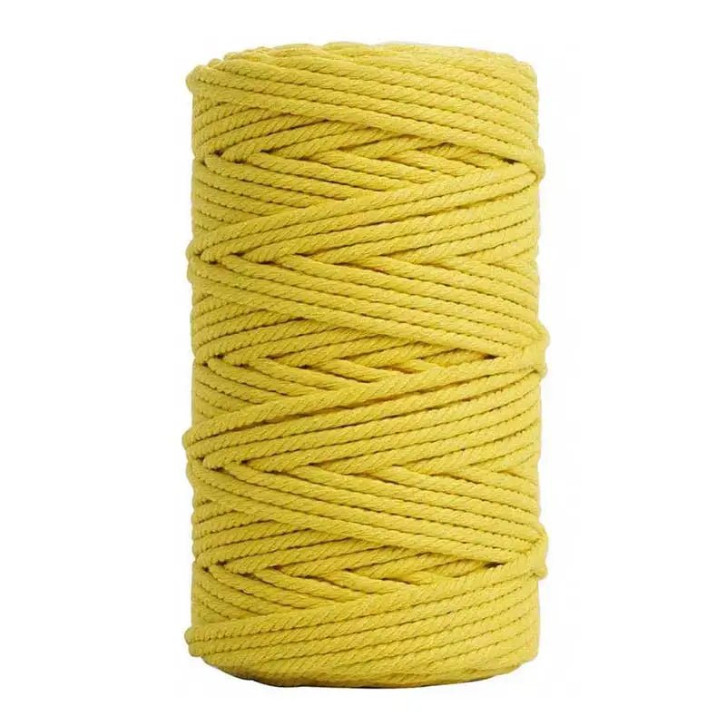 Macrame cord yellow 4mm