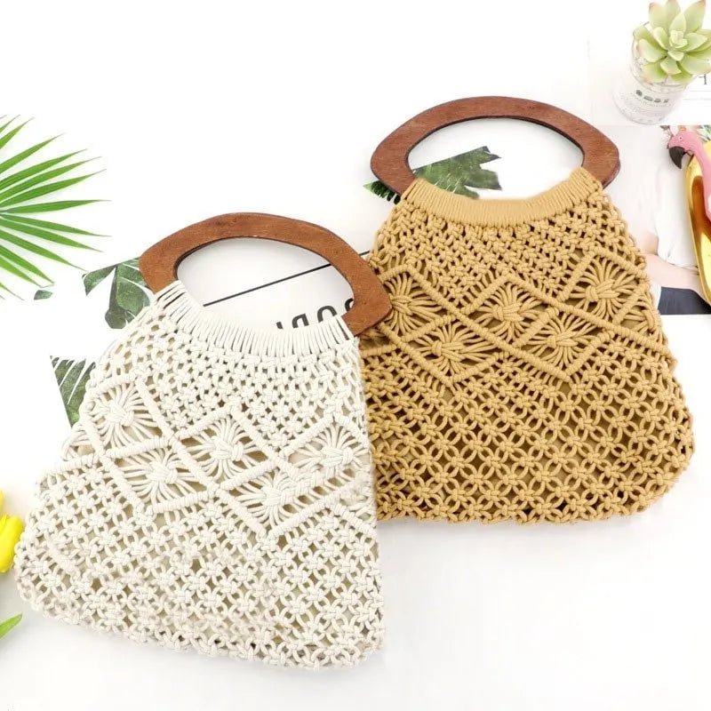 Macrame crochet bag