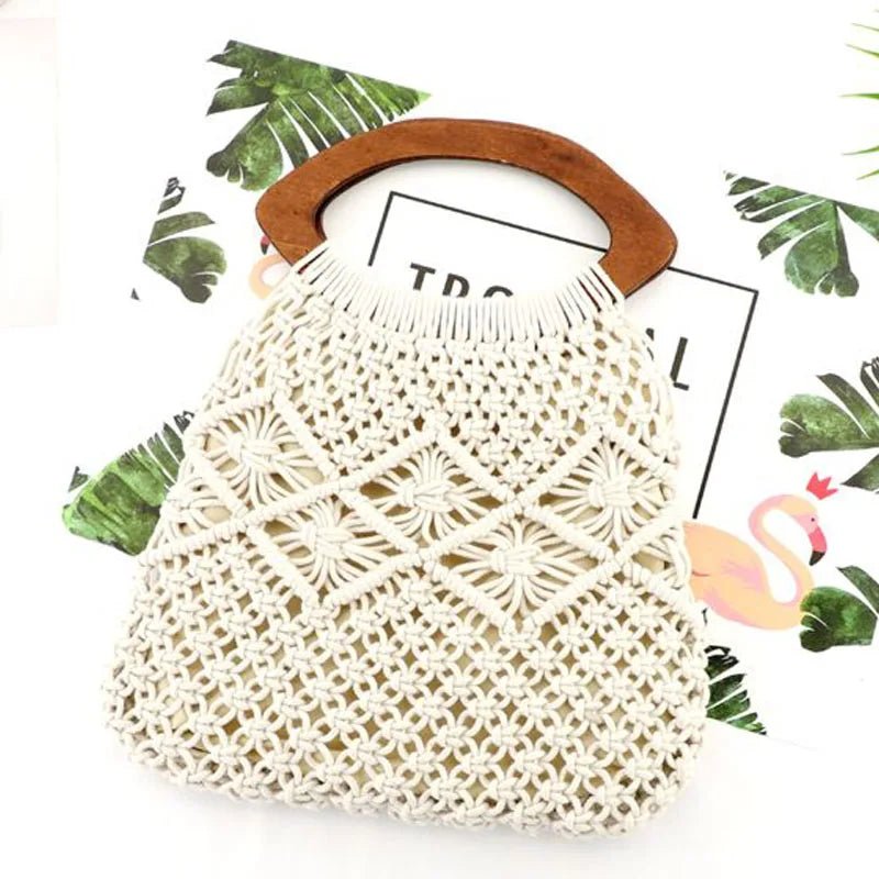 Macrame crochet bag