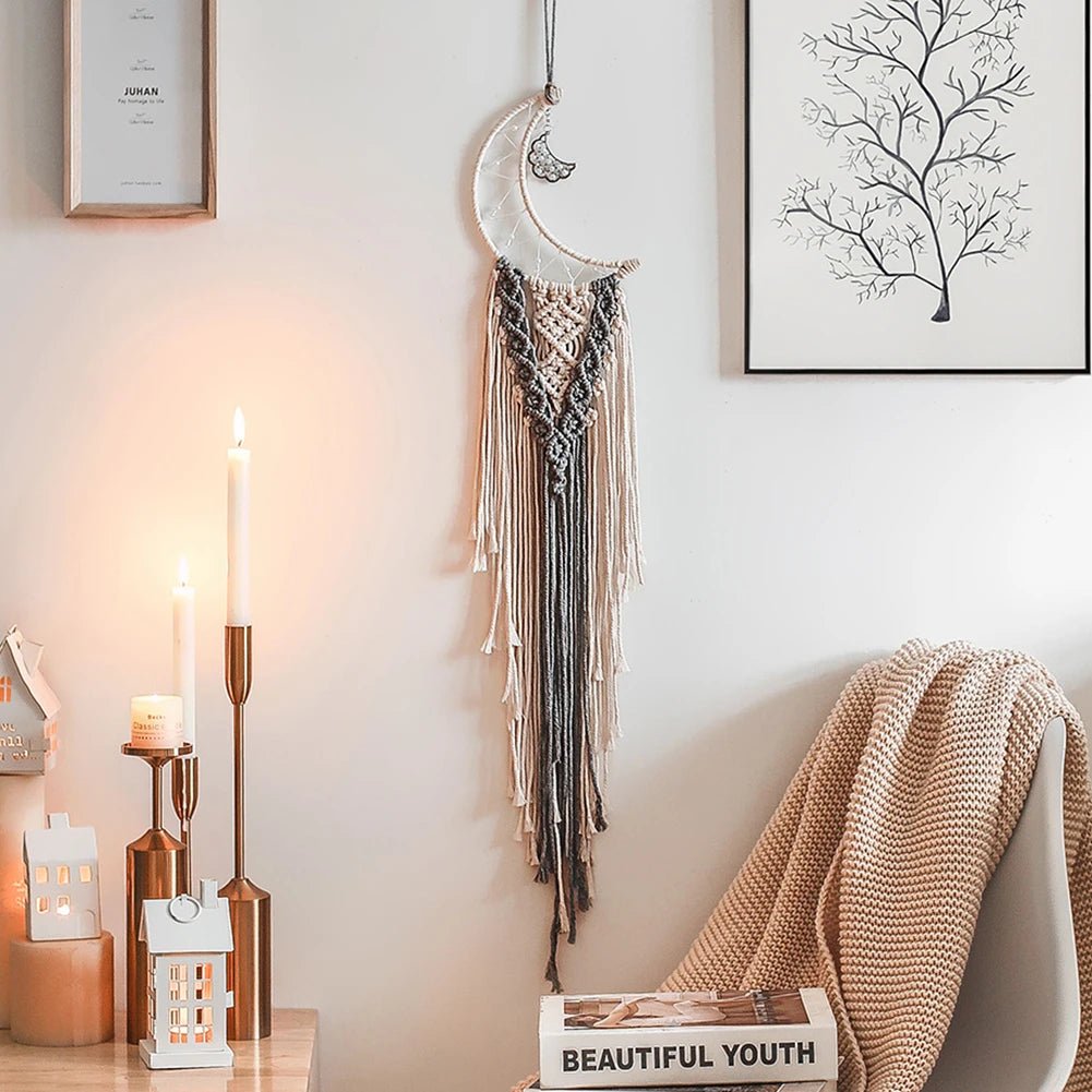 Macrame dream catcher wall decoration