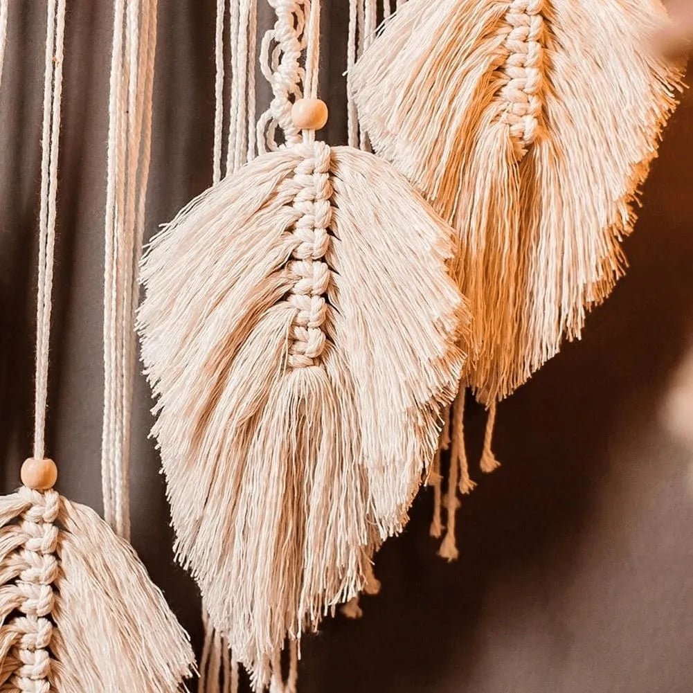 Macrame feather dream catcher