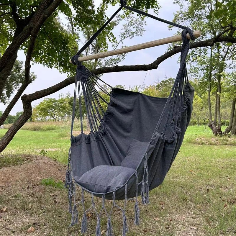 Macrame hammock chair