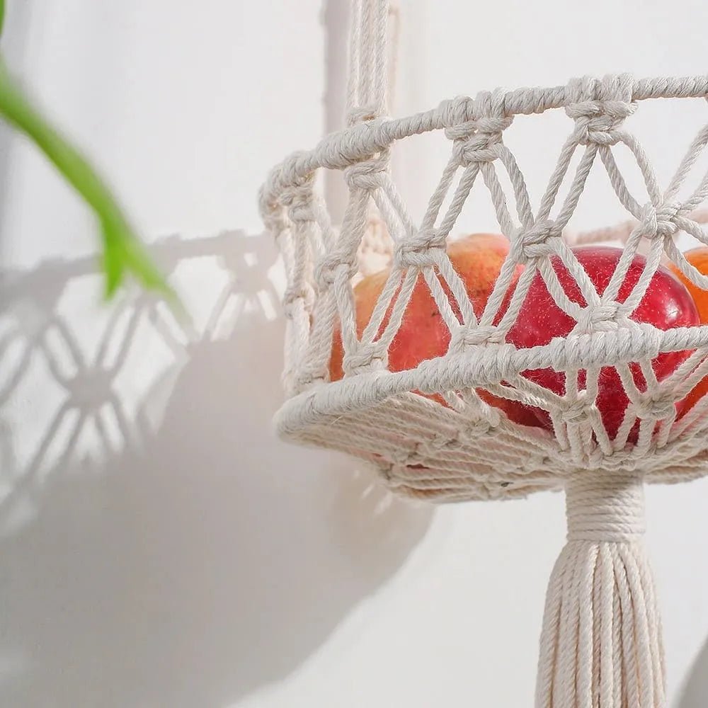 Macrame hanging basket