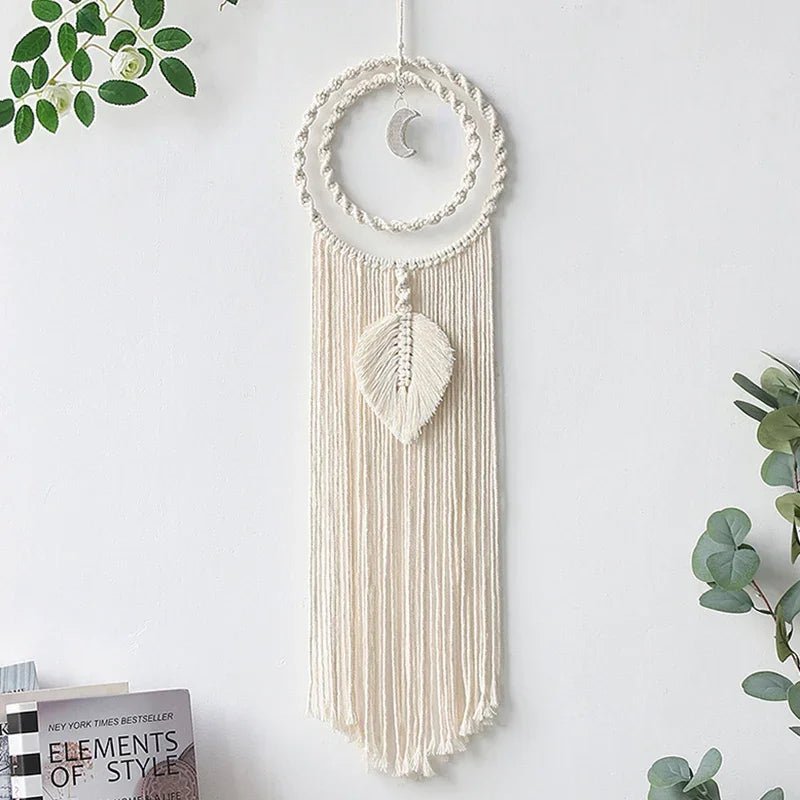 Macrame leaf dream catcher