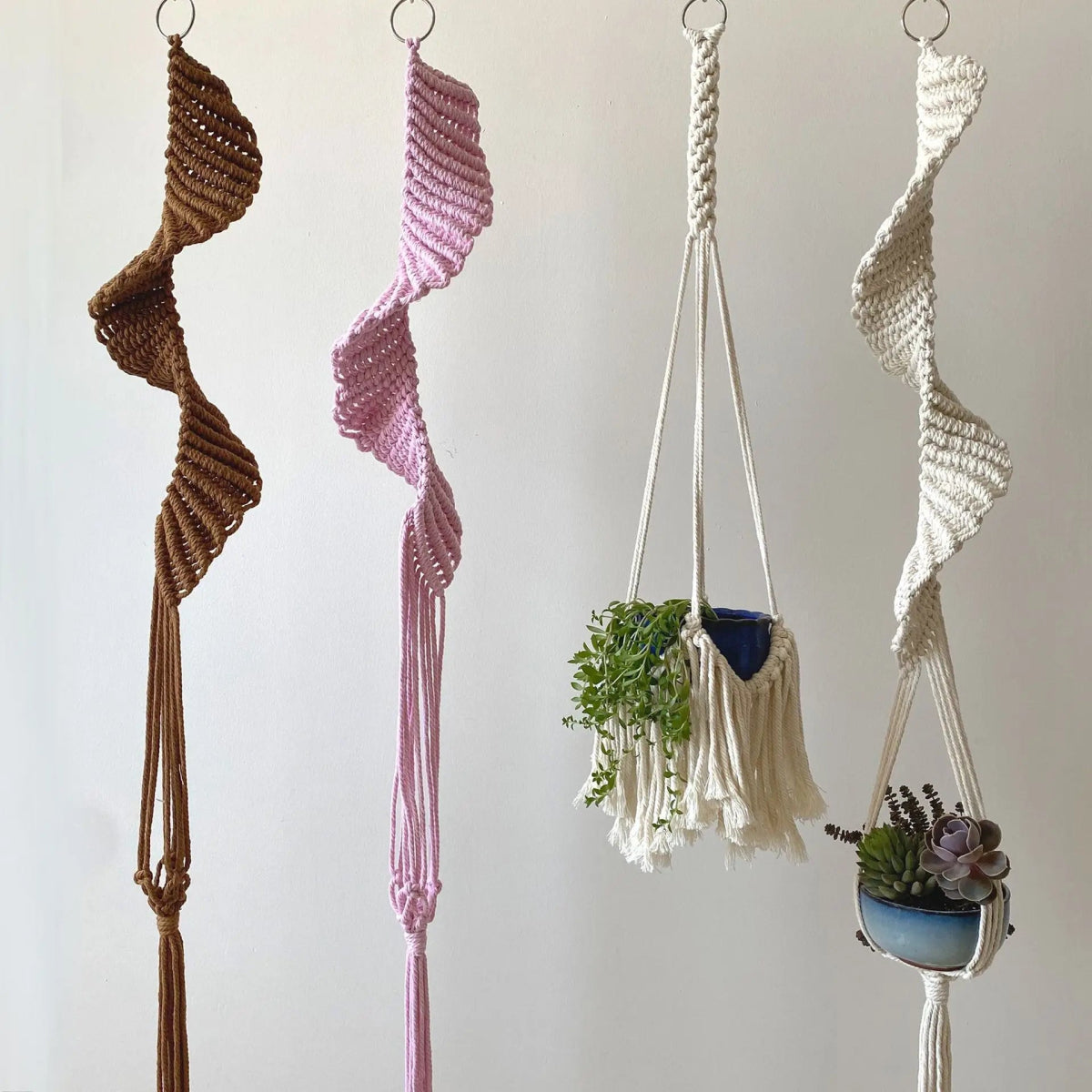 Macrame plant pot holder