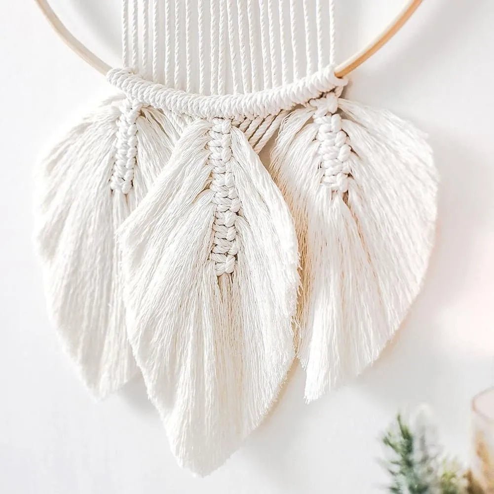 Macrame ring dream catcher