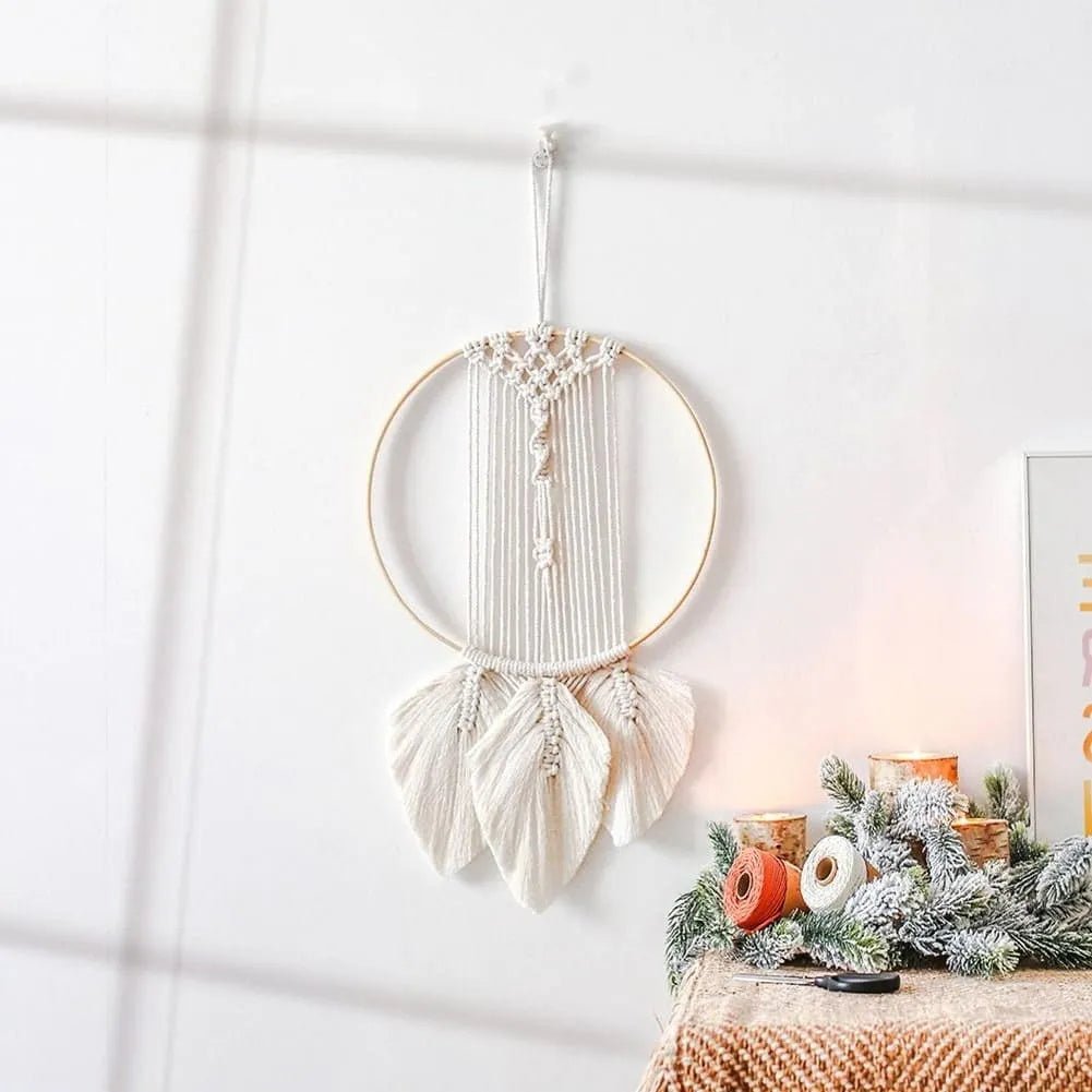 Macrame ring dream catcher