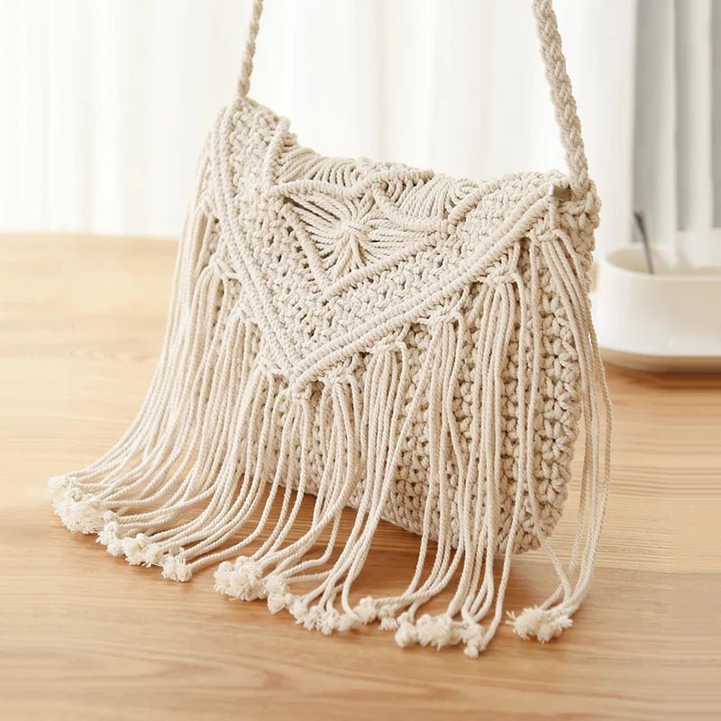 Macrame shoulder bag