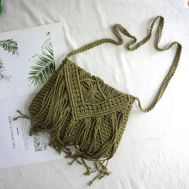 Macrame shoulder bag