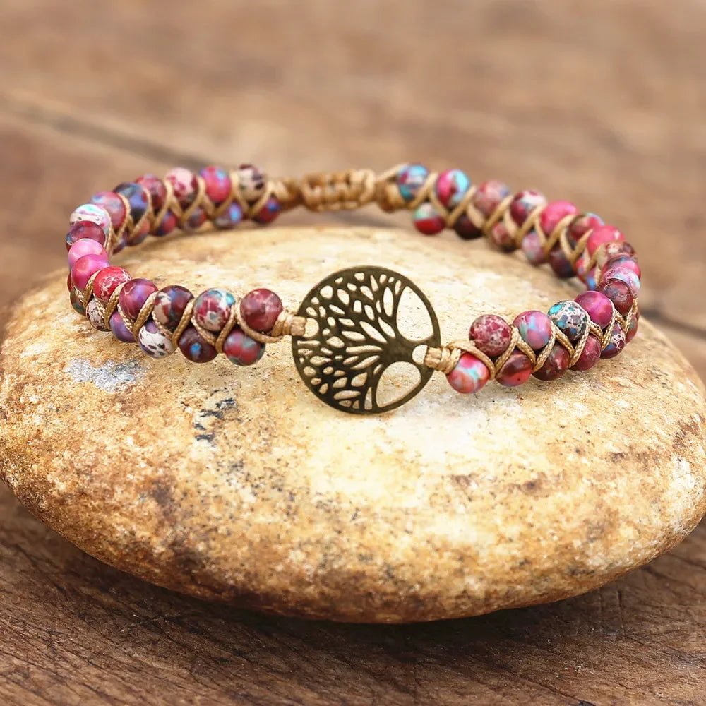 Macrame tree of life bracelet