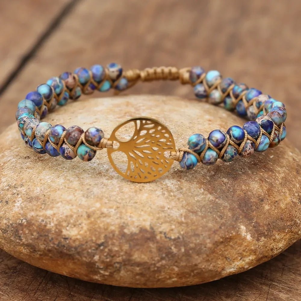 Macrame tree of life bracelet