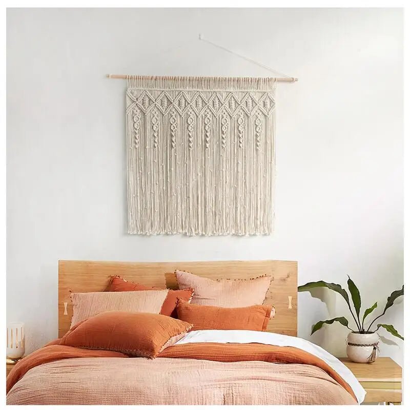 Macrame wall hanging for bedroom