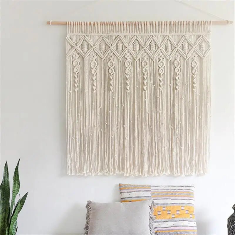 Macrame wall hanging for bedroom