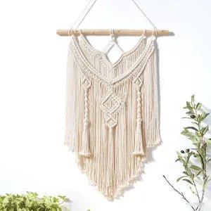 Macrame wall weaving