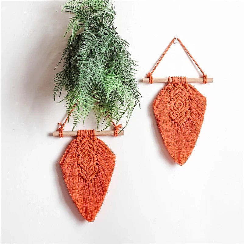 Mini macrame wall hanging