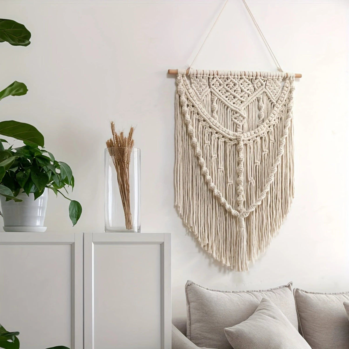 Nordic macrame wall decor