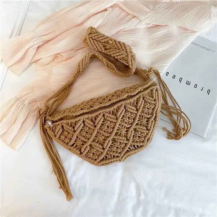 Sling macrame bag