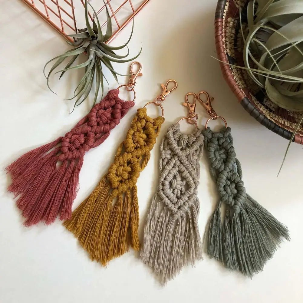 Small macrame keychain